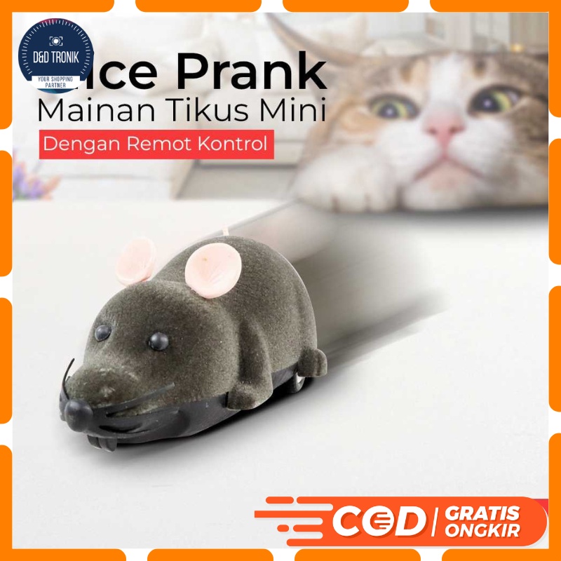 Mainan Prank Tikus Mini Mice Remote Control Murah Plastik Baterai