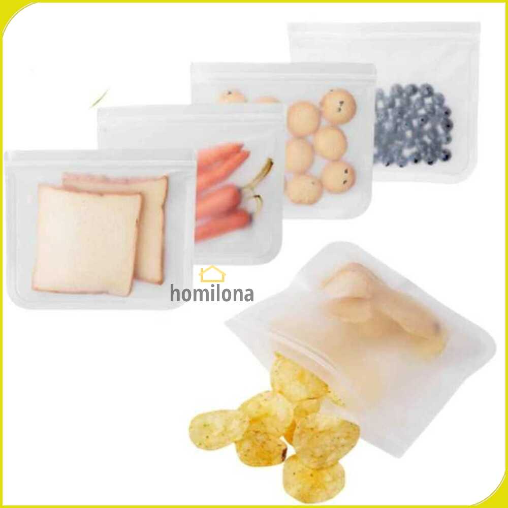 Amil Kantong Plastik Organizer Makanan Silicone Food Bag Ziplock - B0271