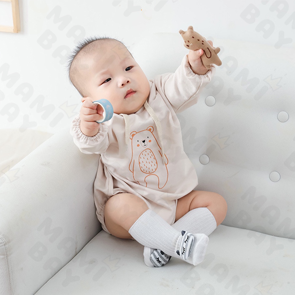 OKEYI Kaos Kaki Bayi Motif 3D/Kaos Kaki Panjang Bayi Anti Slip 0-12 Bulan