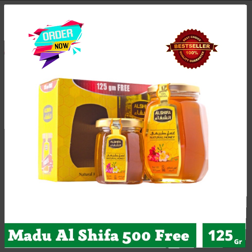 

Madu AL SHIFA 500gr + 125gr Free. Paket Madu Al Shifa - 500 Free 125 GR