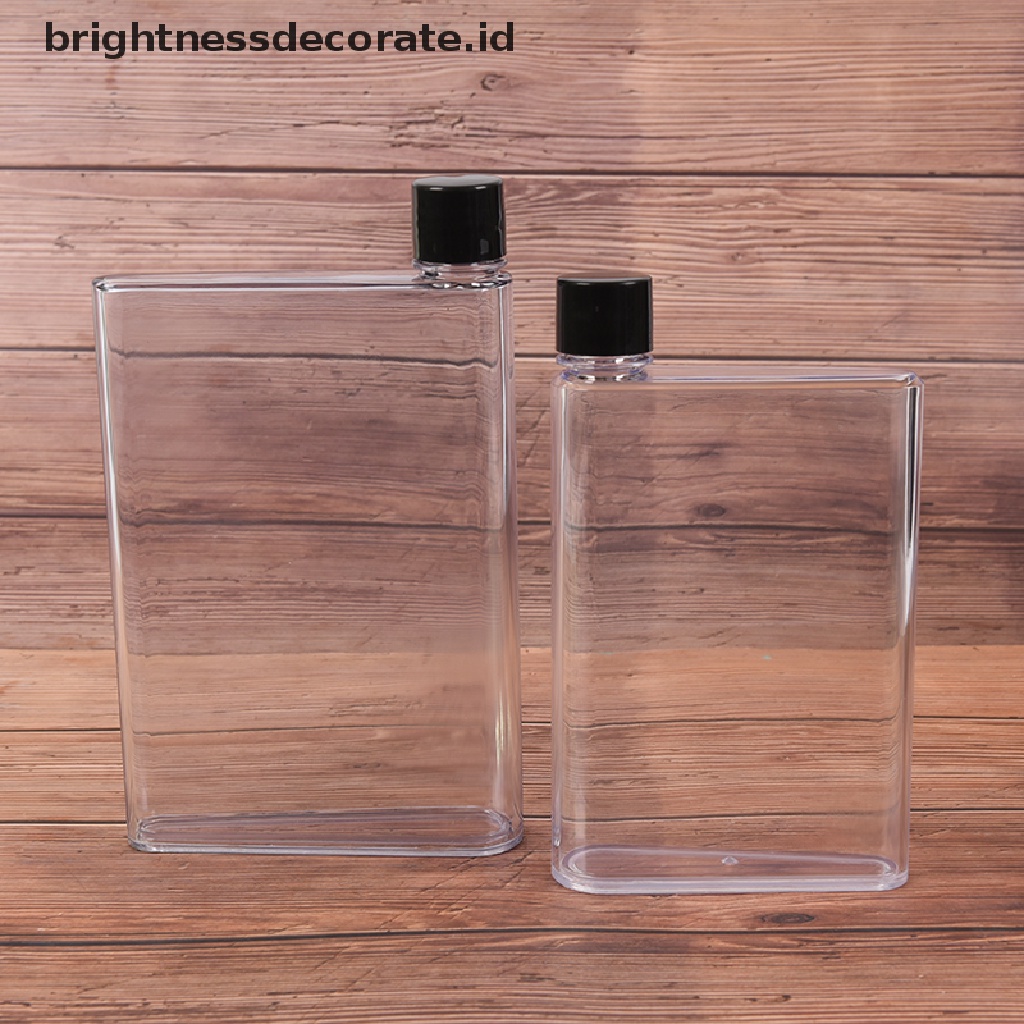 [Birth] Fashion Botol Air Minum Portable Buku Bening Portable Paper Pad Water Bottle Flat   [ID] Baju Kaos Distro Pria Wanita Lengan Panjang [ID]