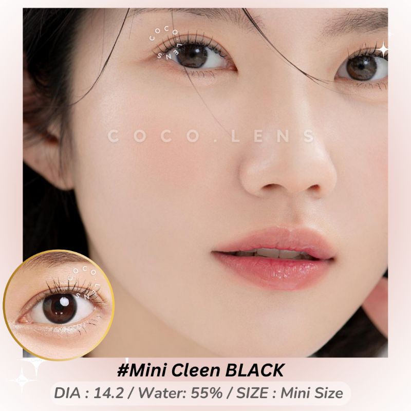 SOFTLENS KITTY KAWAII MINI CLEEN BLACK HITAM NORMAL MINUS ORIGINAL SOFTLEN MINUS TINGGI s.d -10.00