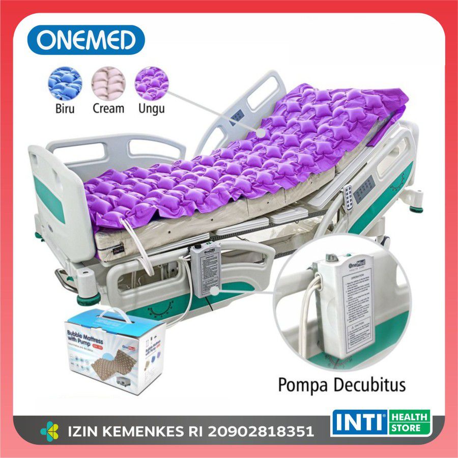 Onemed | Bubble Mattress + Pump QDC-303 | Kasur Matras Anti Decubitus