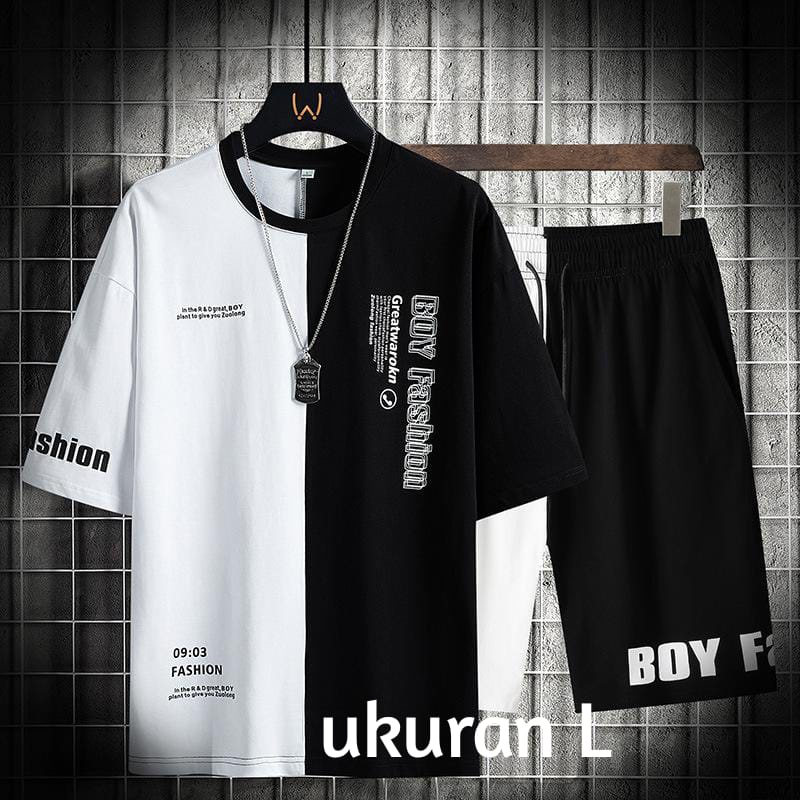 SETELAN BOY FASHION/SETELAN SET SETELAN LENGAN PENDEK