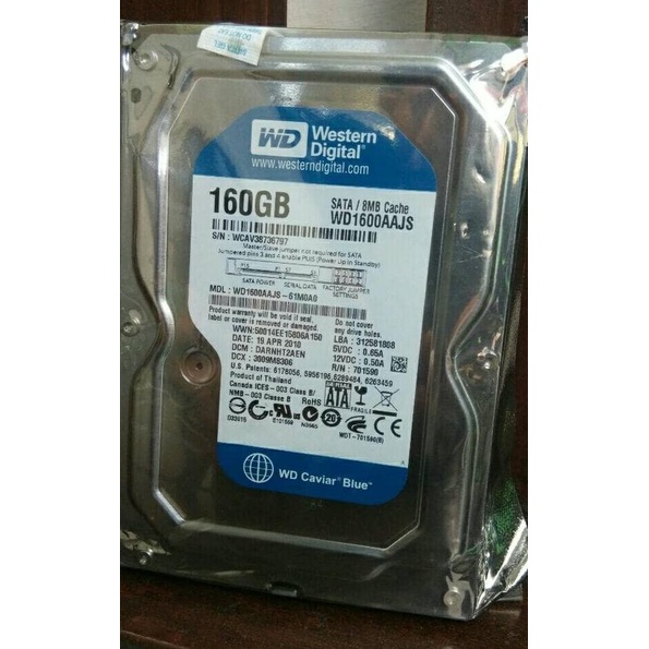 Harddisk Wd Blue 160Gb Internal Pc