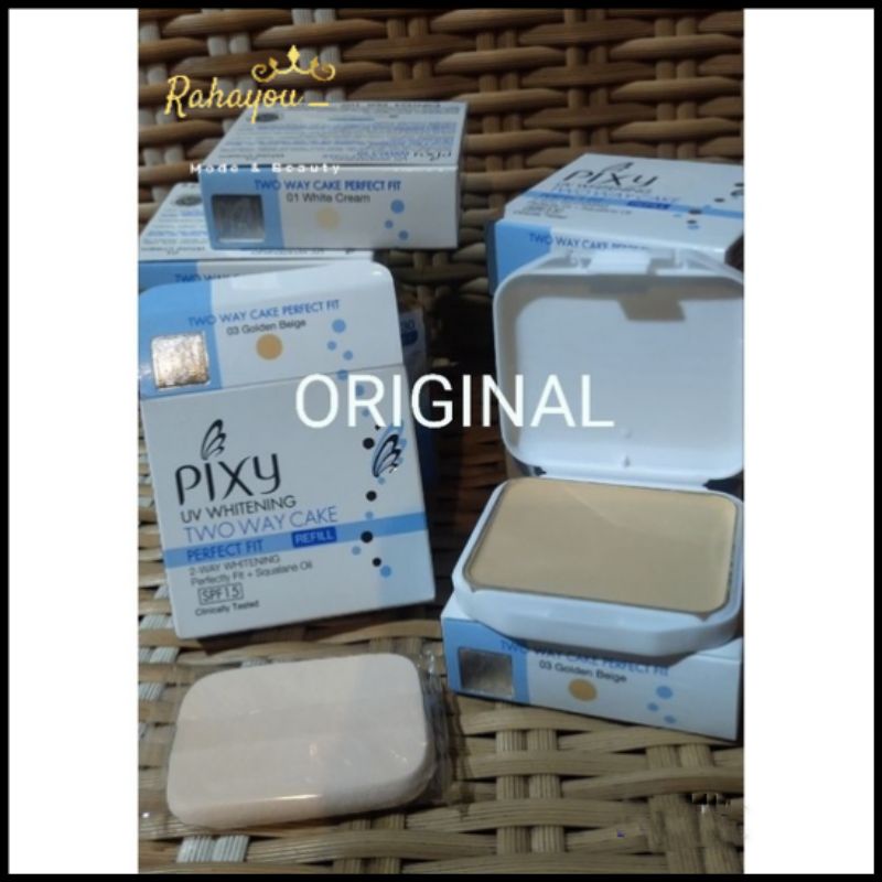 Rahayou_✨PIXY❤️ BEDAK PADAT ORIGINAL REFIL / PIXY PERFECT FIT TWC UV/ NATURAL WHITE