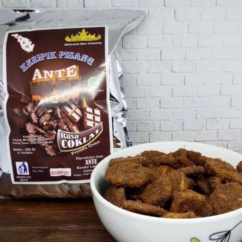 Jual Keripik Pisang Cokelat Keripik Pisang Coklat Ante Khas Lampung