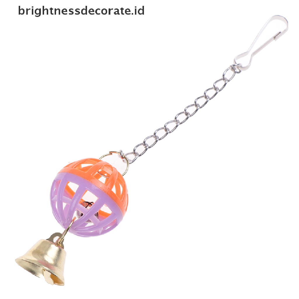 [Birth] Pet Nuri Burung Cockatiel Bell Swing Bola Kandang Gantung Mainan Perlengkapan Hewan Peliharaan [ID]