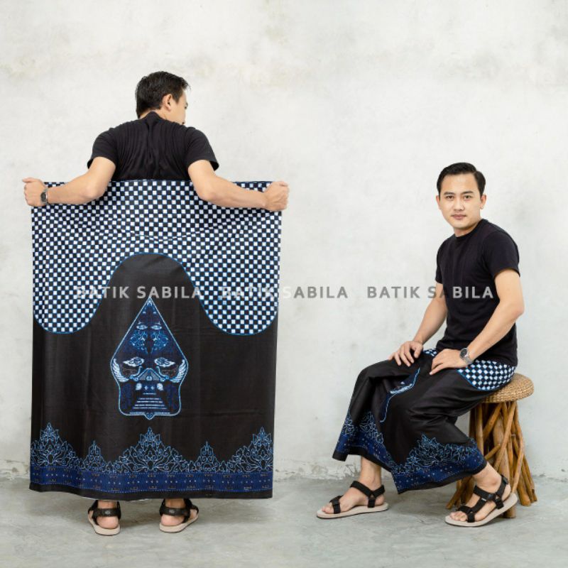 SARUNG CAP GULUNGAN LAWASAN / sarung batik wayang