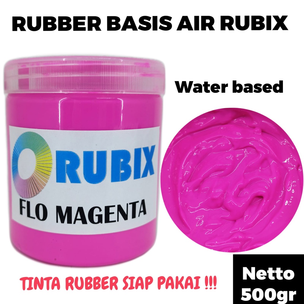 CAT SABLON RUBBER GL PASTA CAT AKRILIK WARNA FLO MAGENTA 500GR