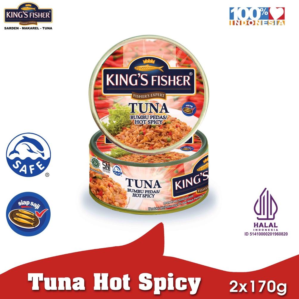 

TERMURAH King's Fisher Paket 2 Pcs Tuna Canned Hot Spicy Daging Tuna Makanan Kaleng 170 gr Perfect