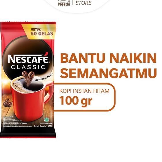 

Ready Stok NESCAFE CLASSIC Kopi Instan Sachet Bag 100gr