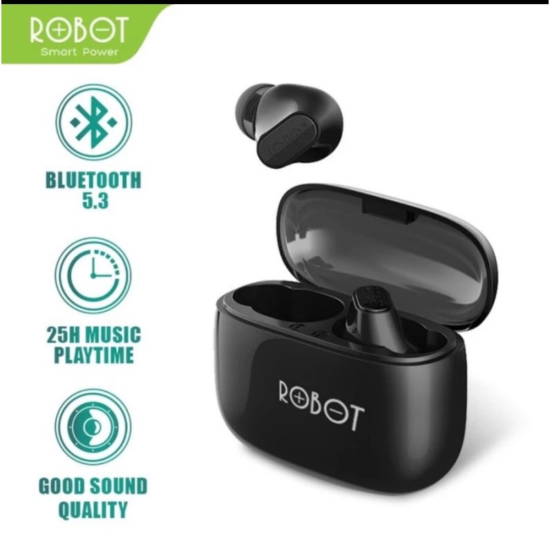 Robot TWS T20s Bluetooth 5.3 - Tws Robot T20 s Airbuds Wireless Earphone Bluetooth Original