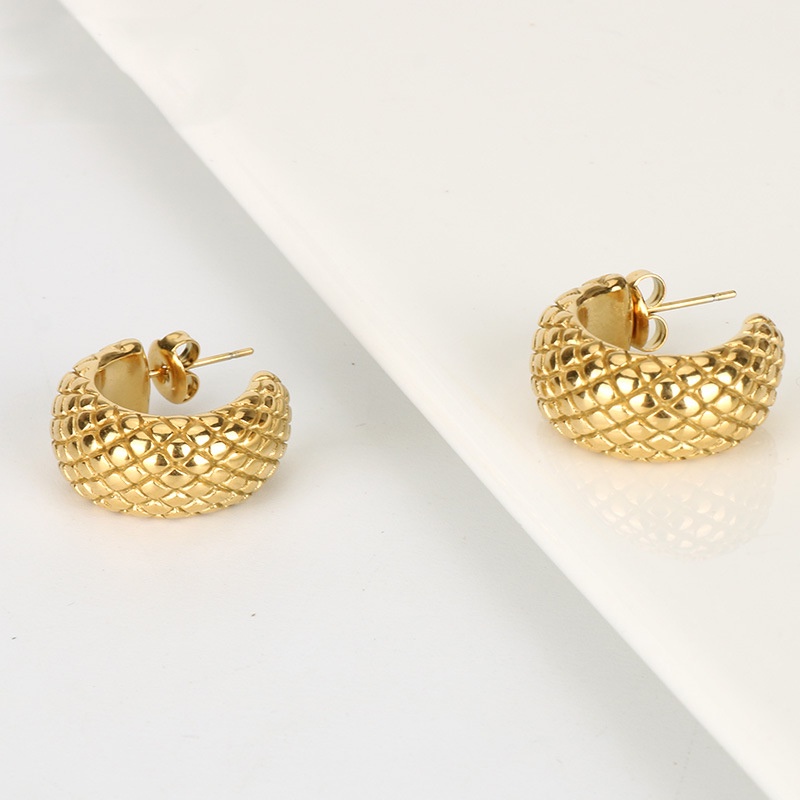 Anting stud pangolin titanium anti karat harga grosir bisa cod