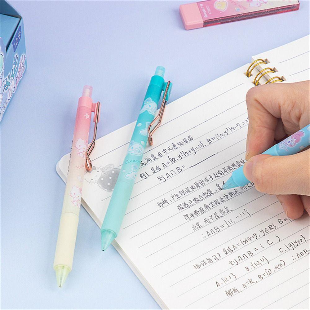 Mxbeauty Pensil Mekanik Kawaii Hadiah Anak Anime Siswa Melodyku Hello KT Pencil Lead