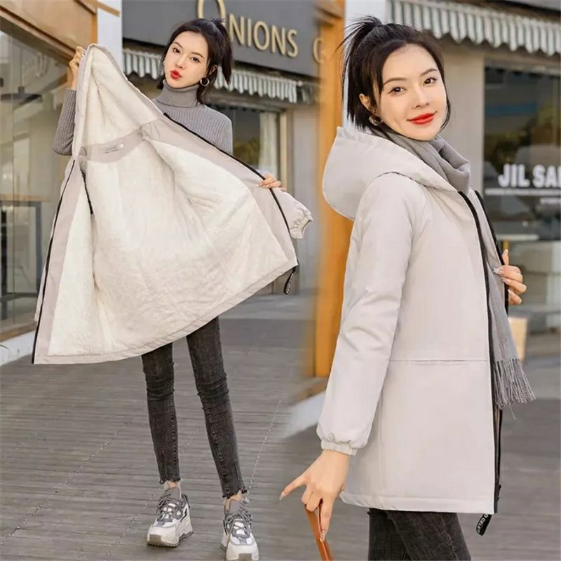 JAKET MANTEL CEWE /WANITA  BULU Tebal Hangat LongCoat