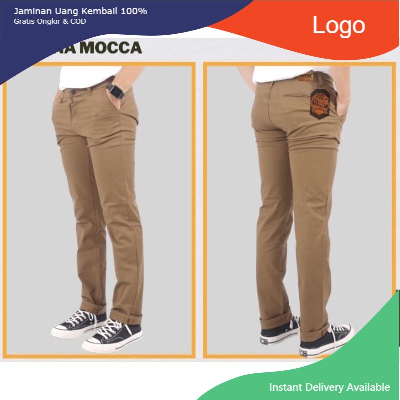 CELANA CHINO PRIA / BAHAN STRECTH / MELAR / PREMIUM / SLIMFIT / FORMAL / DICKIES/HURLEY