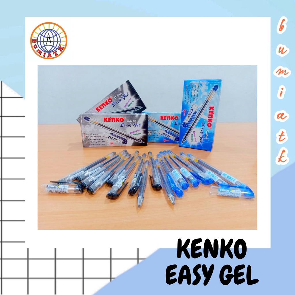 

PULPEN KENKO EASY GEL 0.5 / KENKO EASY GEL PULPEN / KENKO PULPEN UJUNG LANCIP / PULPEN GEL 0.5MM