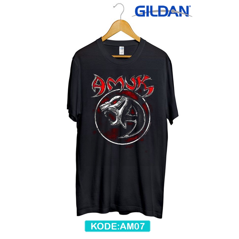 Kaos amuk band malaysia original gildan am7