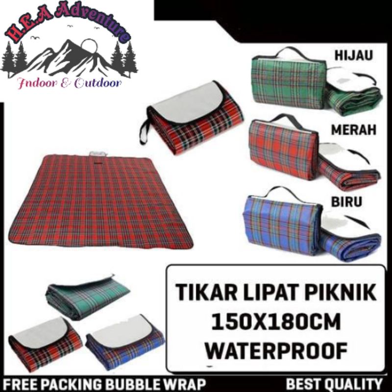 [COD] Tikar Piknik | Tikar Lipat | Matras Tamasya Besar - 150 X 180 CM - Foldable Travel