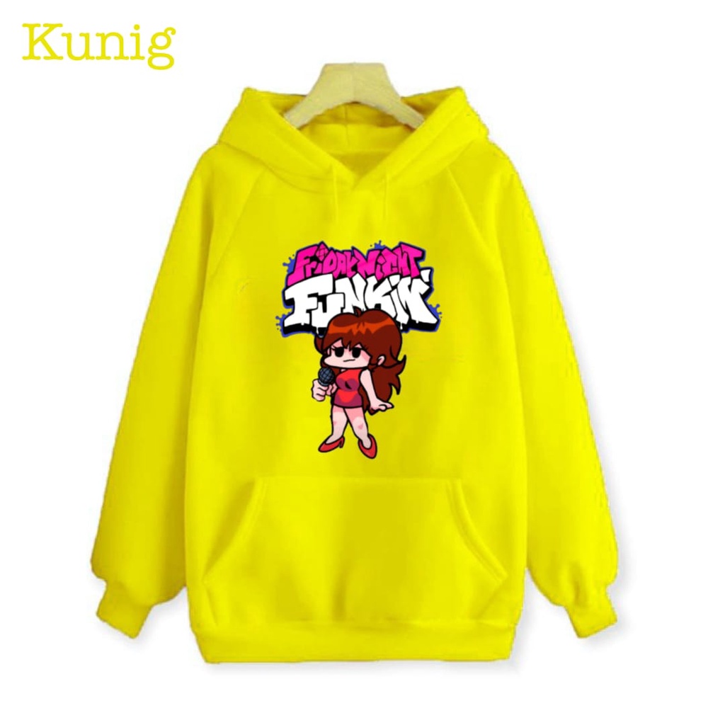 Hzl_outfit Hoodie Sweater FNF Girl Friend Anak Perempuan (S.M.L.XL)