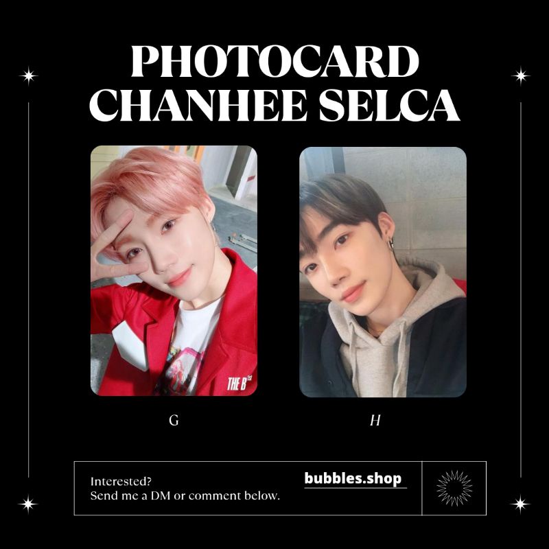 PHOTOCARD UNOFFICIAL CHANHEE THE BOYZ SCA