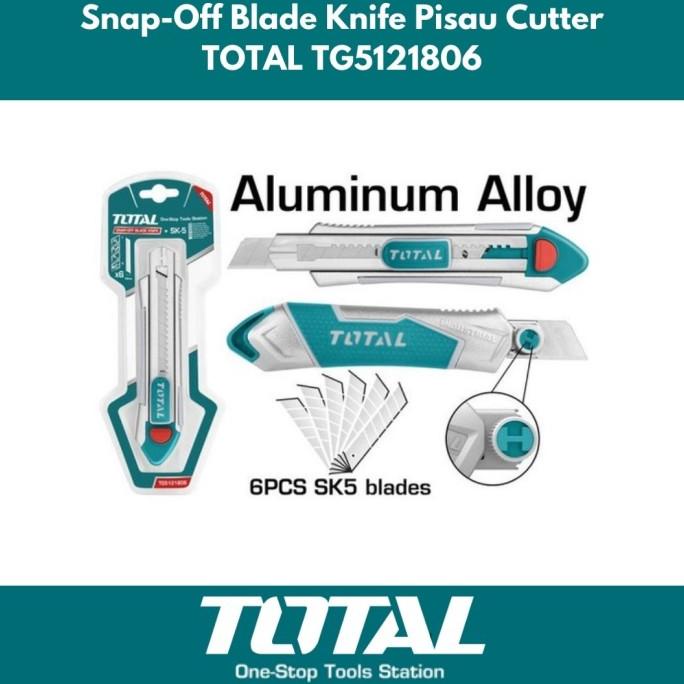 

Pisau Cutter cater Snap-off Blade Knife 18mm TOTAL TG5121806