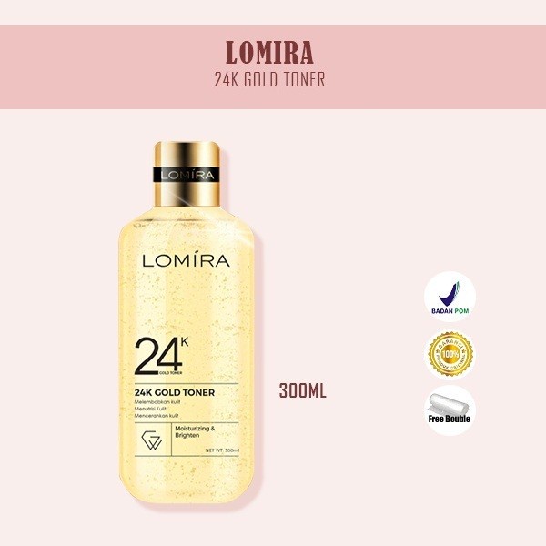 Lomira 24k Gold Toner 300 ML BPOM ORIGINAL