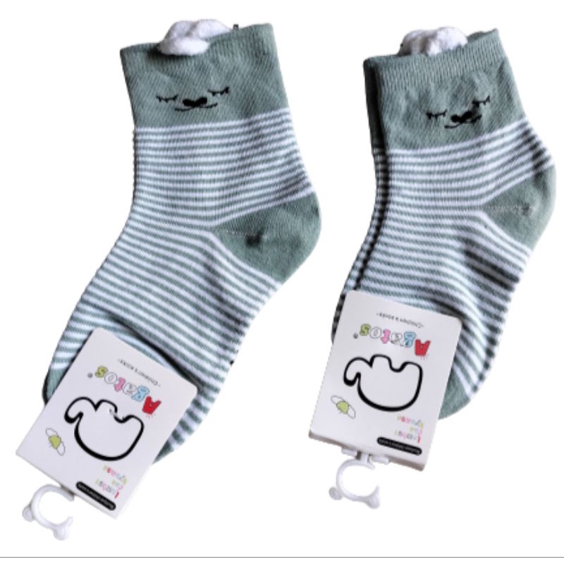 Kaos Kaki Anak 3D Motif Salur ' AGATOS ' untuk anak PAUD - TK