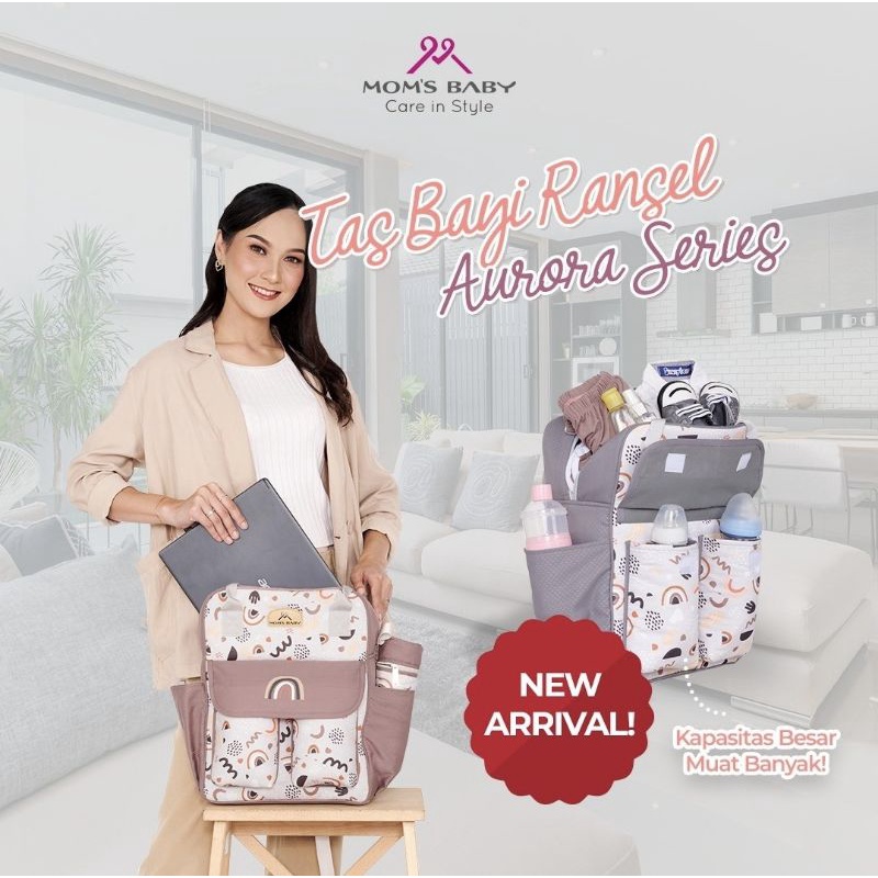 Mom's Baby Tas Ransel Bayi Besar Model Annelo Aurora Series - MBT 3058