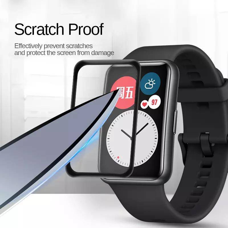 Pelindung Soft Glass Untuk Huawei Band7 6 4 3 Pro Smartwatch Full Cover Pelindung Layar Film Untuk Huawei Band7 Band 6Pro 4Pro 3Pro Strap