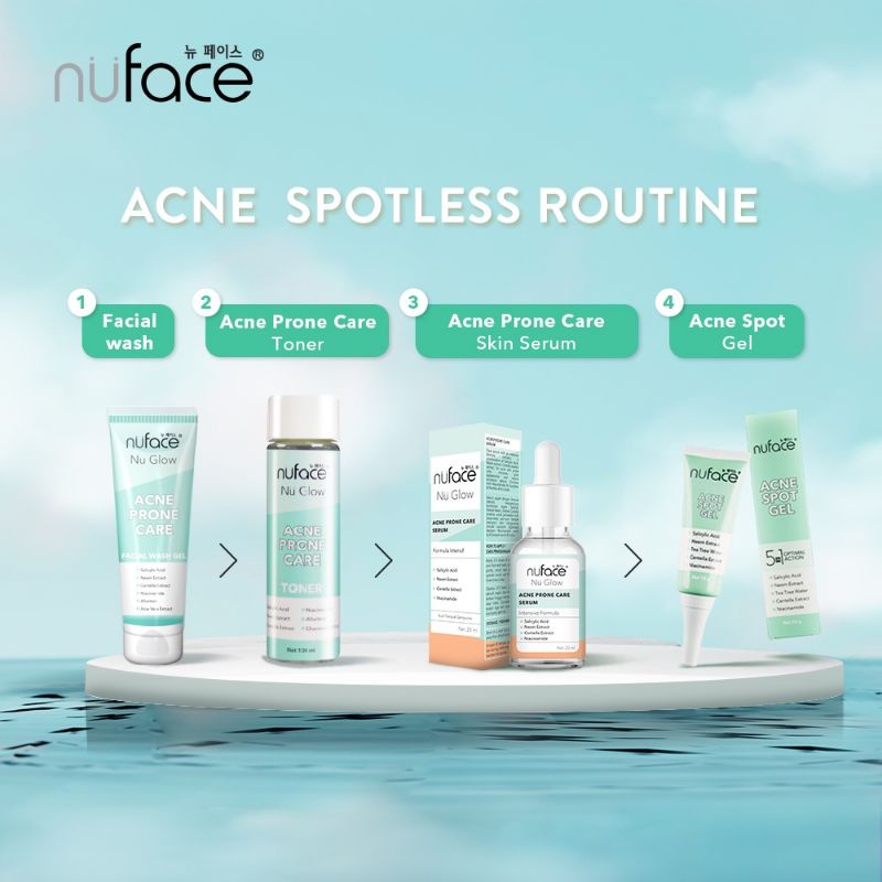 Nuface Nu Glow Acne Prone Care Facial Wash Gel 80gr