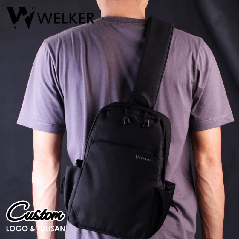 Tas Ransel Pria Simpel Bisa Custom Logo Nama Tulisan Gambar Backpack Cowok Remaja Trendi Satu Gendon