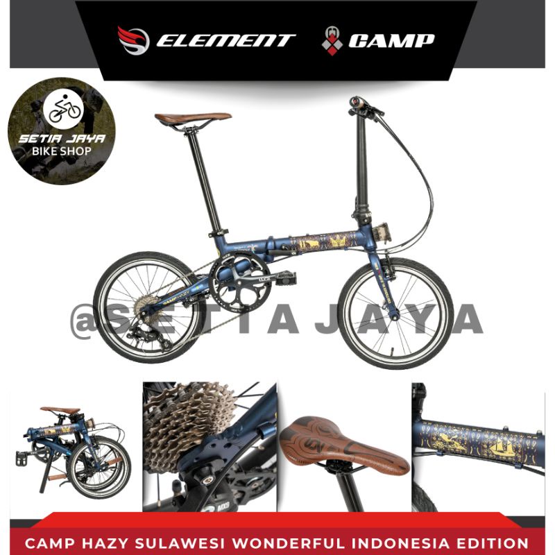 Sepeda Lipat 16 Inch ELEMENT CAMP HAZY SULAWESI Wonderful Indonesia Edition New