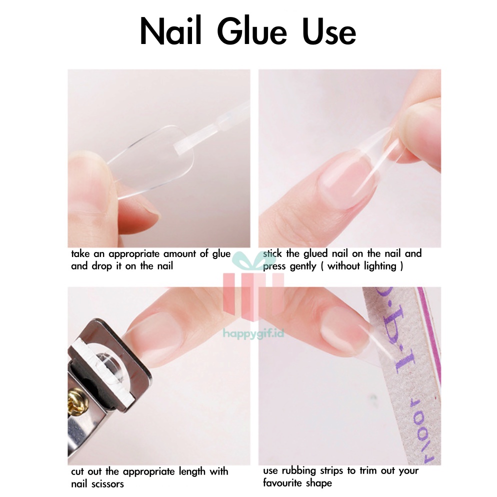 BYB Lem Kuku Cair / Nail Glue for nail / Lem aksesoris kuku / Lem kuku Palsu / Fake nail Glue KU050