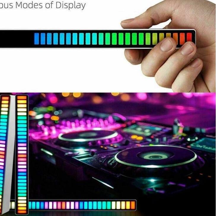 Ready Stock Lampu LED RGB bar D-08 Strip spectrum Audio Indicator voice / Music Sound Control harga 