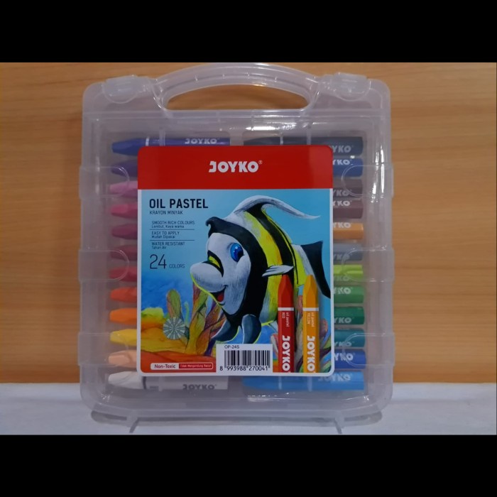 

Pastel Krayon 24 Warna / Crayon / Oil Pastel Joyko 24 Color Op-24S