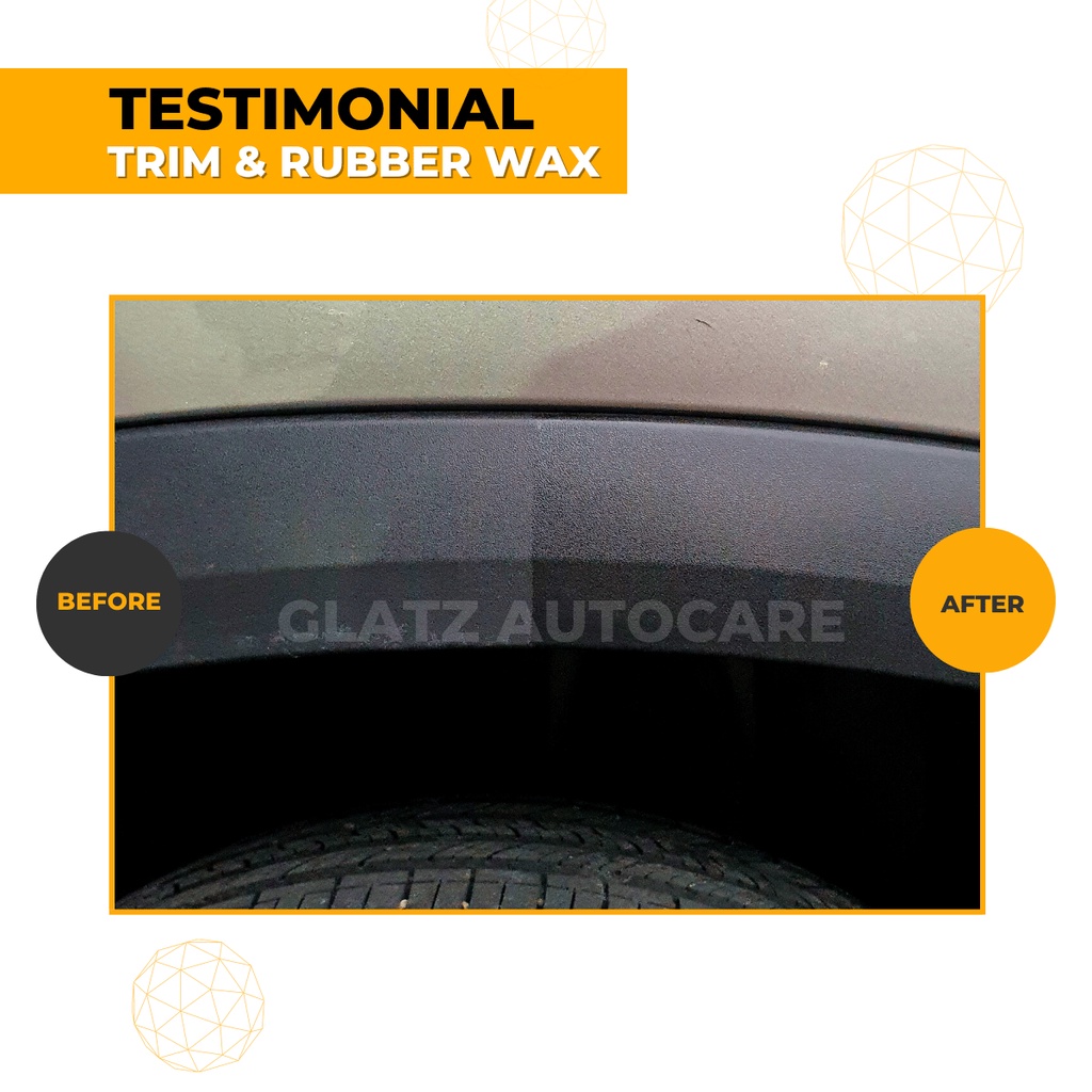 Pengkilap Body Kasar Efek Daun Talas Interior Dashboard Mobil Semir Ban Mobil GLATZ Trim and Rubber Wax