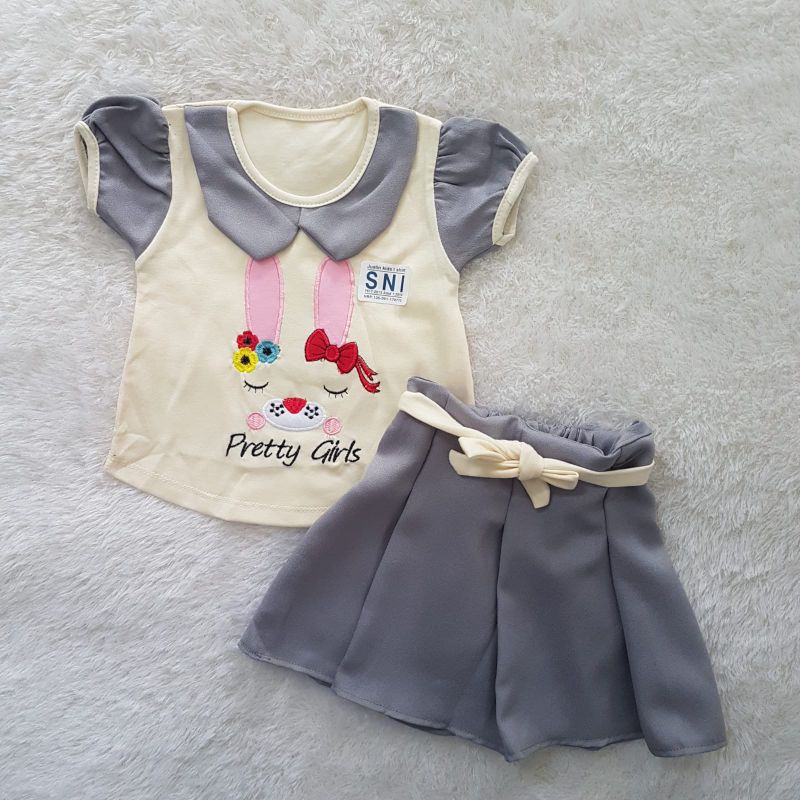 Baju Bayi Pretty Girl Bunny set