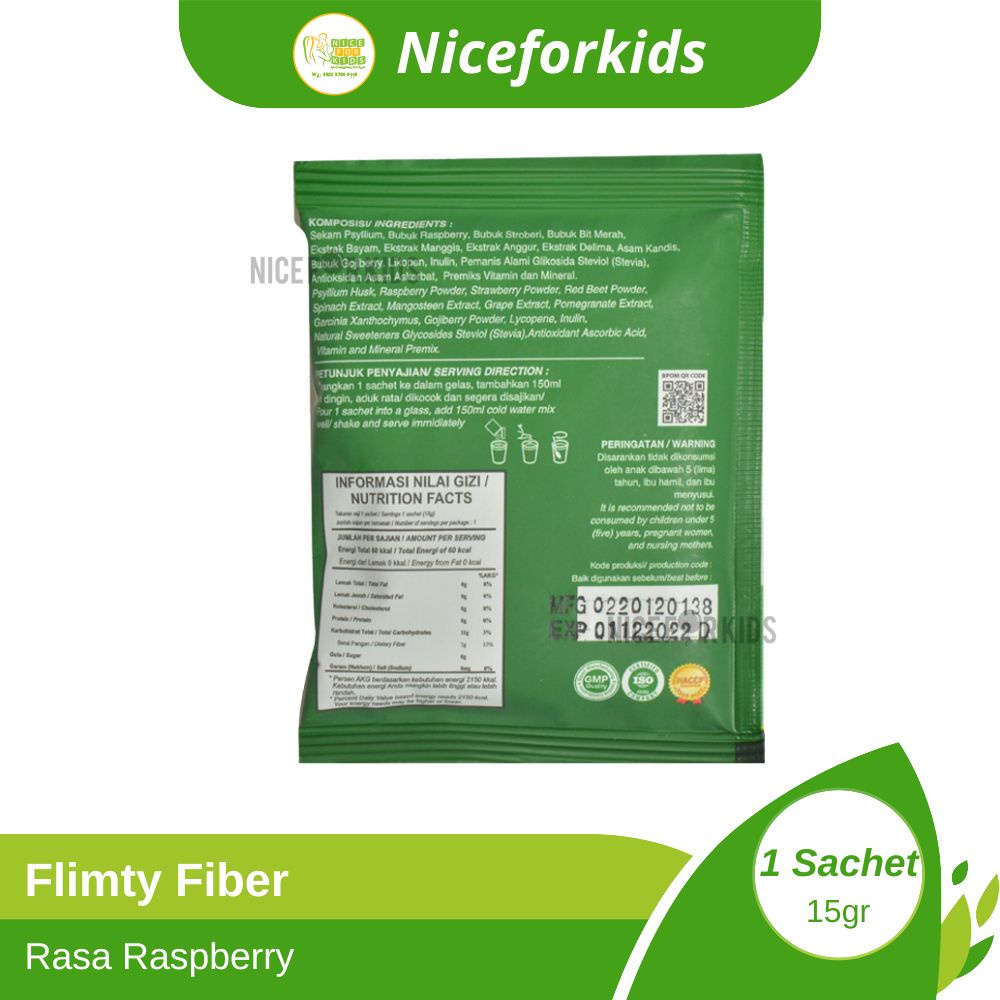 Flimty Fiber Detox sachet ecer suplemen pelangsing badan obat diet sehat alami fat burner eceran