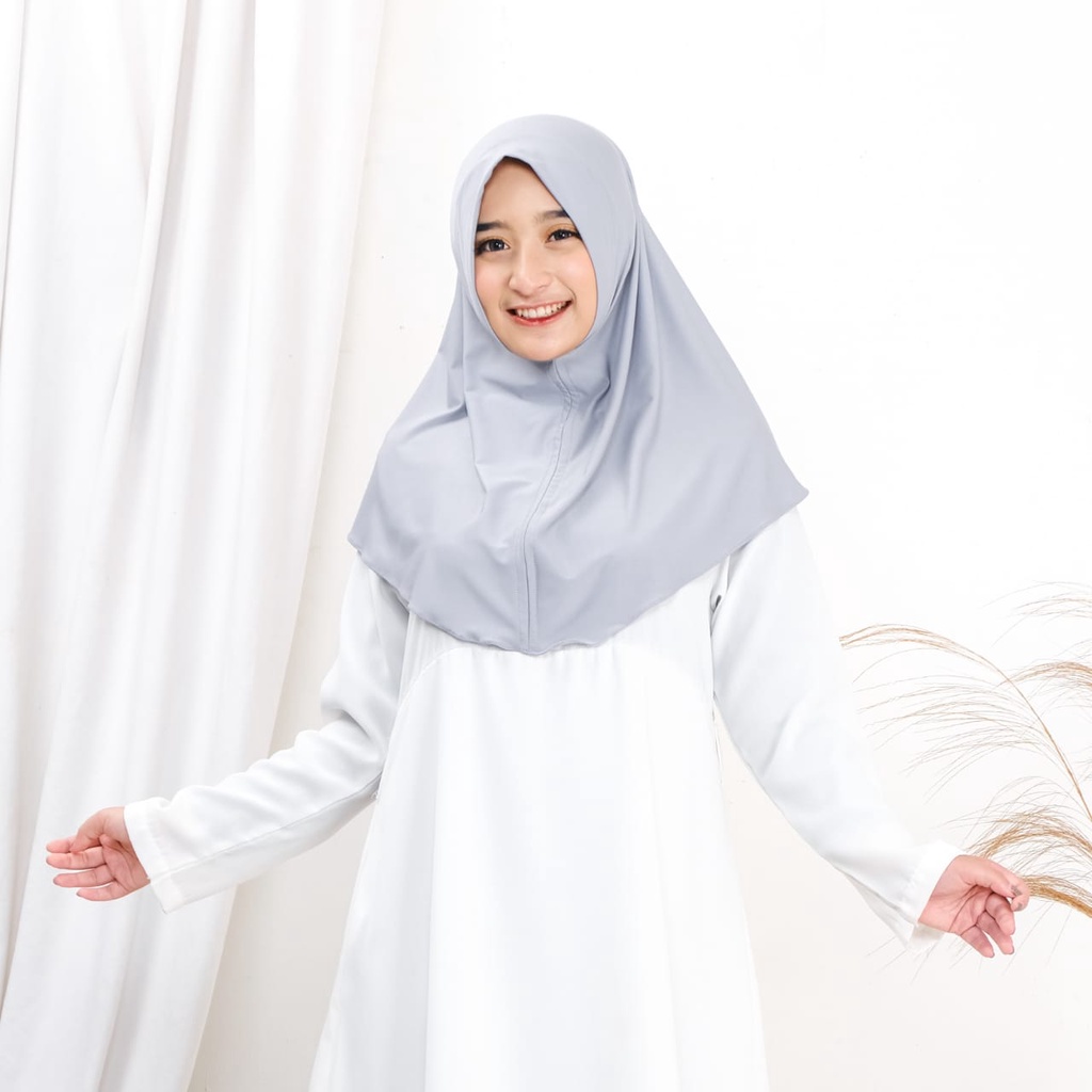 Jilbab Bergo Kenzia Soft Pad Jersey ORI size M Bergo Instan Jersey Malay Ukuran M