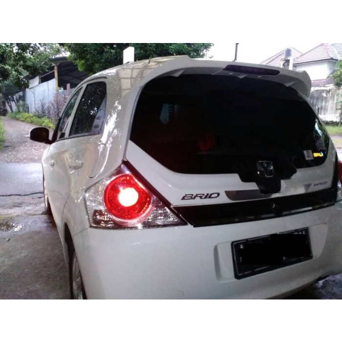 siap kirim] Ducktail OEM BRIO / Aksesoris Kaca Belakang Honda Brio Warna Putih
