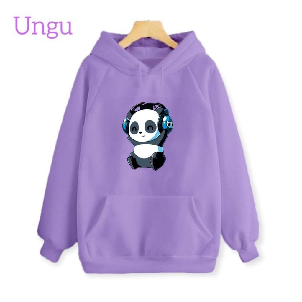 Hzl_outfit Sweater Hoodie Panda 4K Foto Hoodie Sweater Anak Anak
