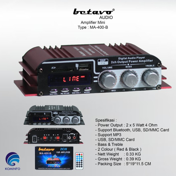 MINI AMPLIFIER BETAVO MA 400 B