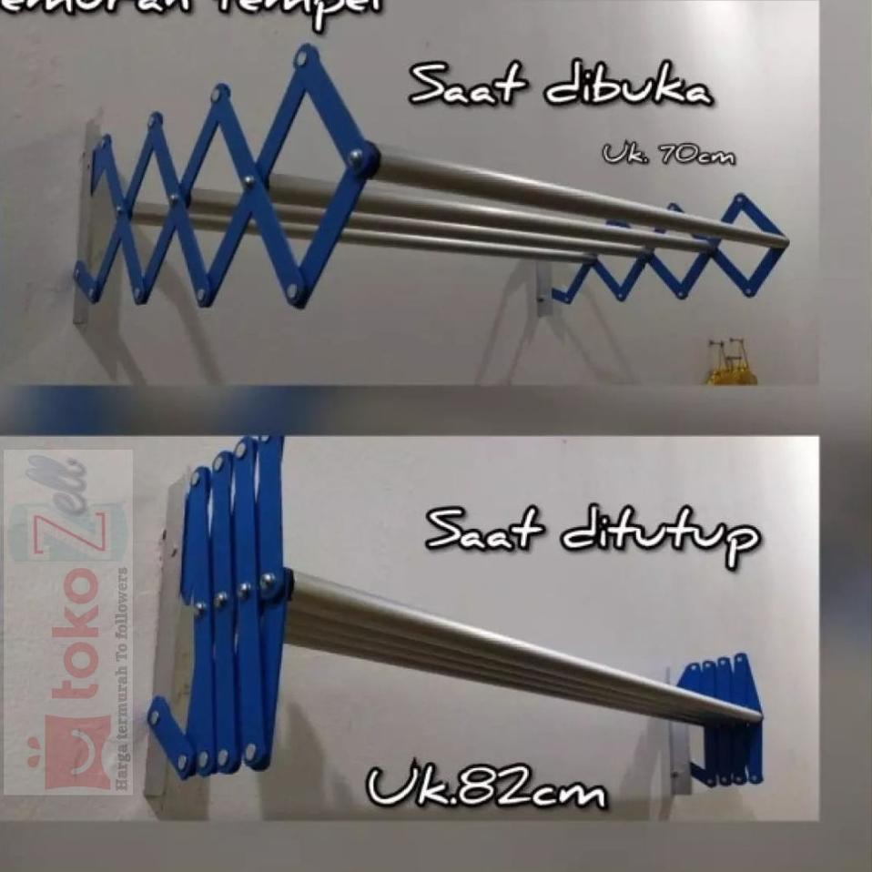 ● Jemuran Lipat Dinding / Gantungan baju tempel dinding/ Jemuran Lipat/ Gantungan Lipat/ jemuran lip