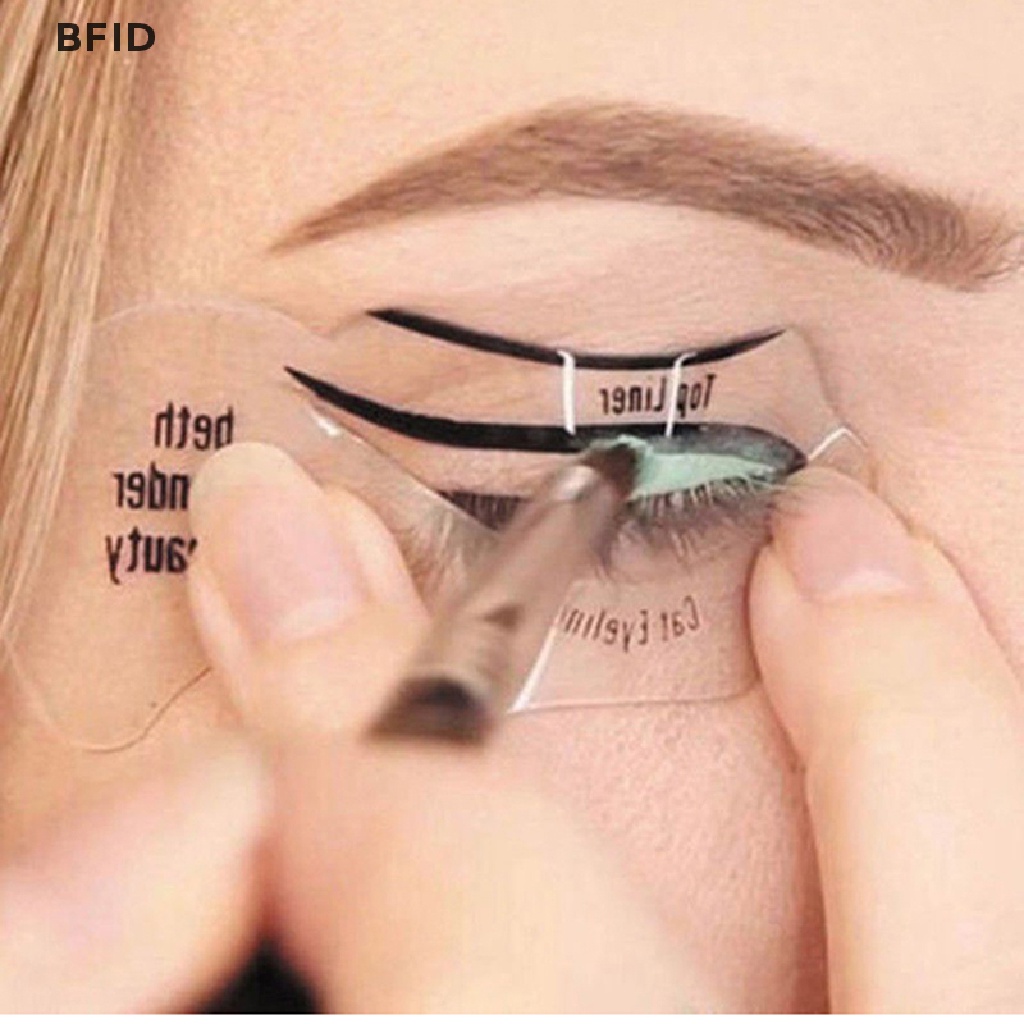 [BFID] Eyeliner Model Stensil Alat Pembentuk Alis Template Kartu Eye Shadow Alat Makeup [ID]