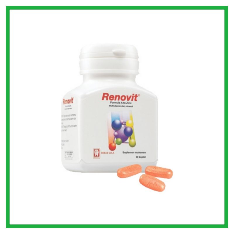 Renovit Multivitamin &amp; Mineral Botol Isi 30 Kaplet