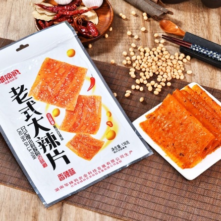 

Camilan Hits Gluten Latiao Wulama Weilong Tofu Strip Spicy