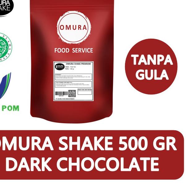 

Limited | TD4 | Bubuk Minuman Plain/Tanpa Gula Rasa Dark Chocolate 500 GR Omura Shake