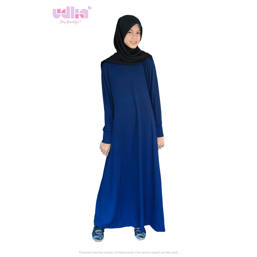 Udlia Gamis Polos Waffle